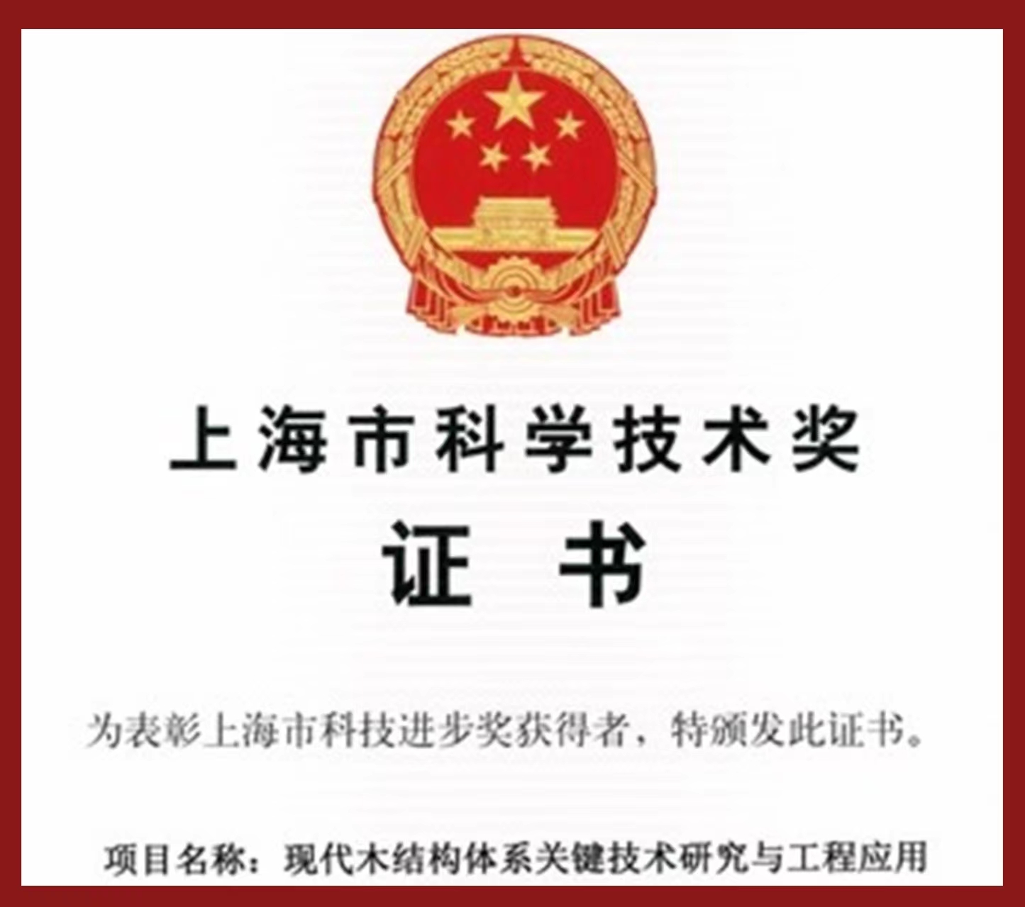 上海科学技术二等奖（2020）
